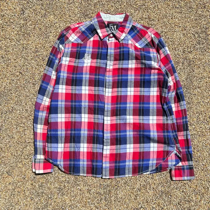 [BUNJANG] Evisu Checkered Shirt / 에비수(Evisu) 체크 셔츠