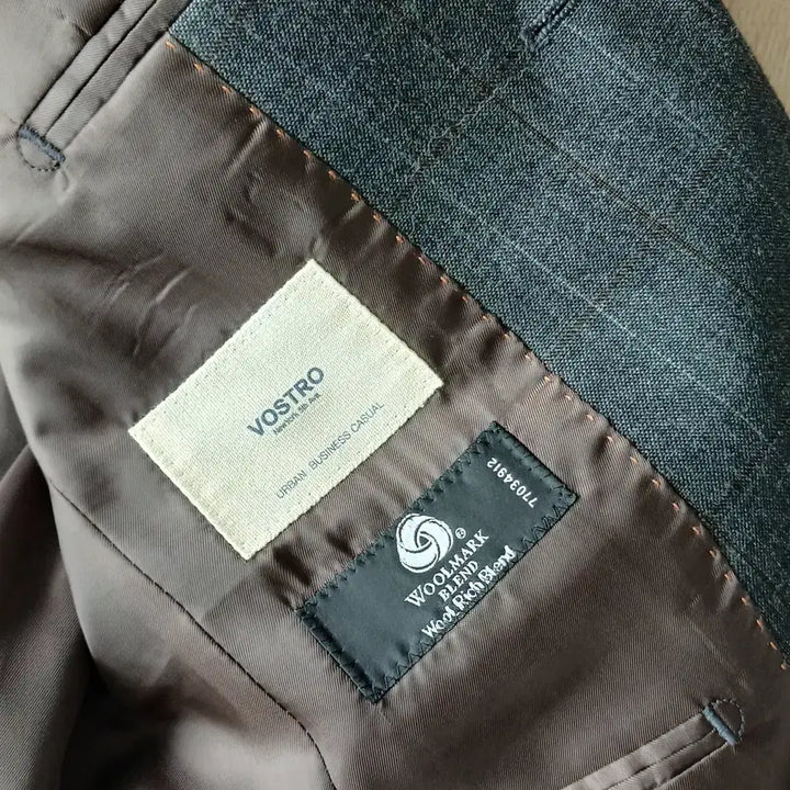 [BUNJANG] Bosto Gray Suit Jacket &amp; Pants Set / 보스트로 양복 정장 자켓 &amp; 바지 세트 그레이 95