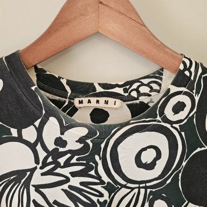 [BUNJANG] Marni Flower Pattern Short Sleeve T-Shirt Size 52 / [정품] 마르니 플라워 패턴 반팔 티셔츠 52