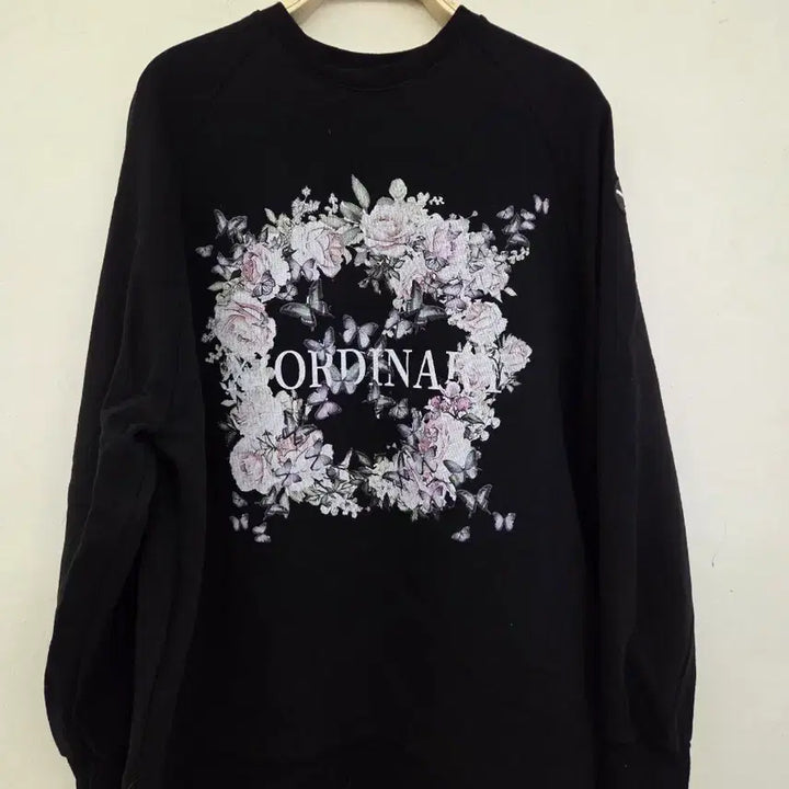 [BUNJANG] X:ORDINARY Flower Rose Sweatshirt / 엑스오디너리 플라워 로즈 맨투맨