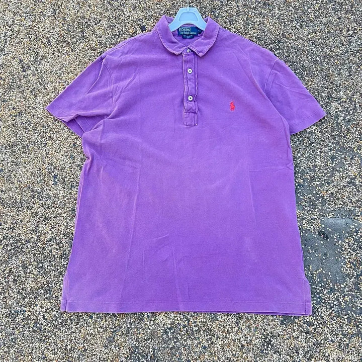 [BUNJANG] Polo Ralph Lauren Purple Polo Shirt / 폴로 퍼플 카라티