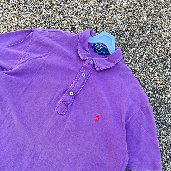 [BUNJANG] Polo Ralph Lauren Purple Polo Shirt / 폴로 퍼플 카라티