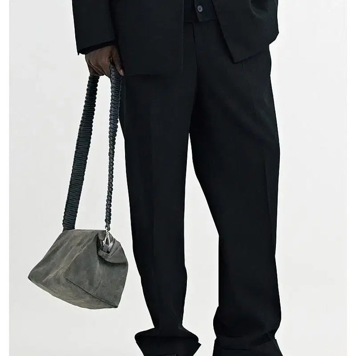 [BUNJANG] Solid Homme 26SS Banding Wide Pants Black / 36) 솔리드옴므 26ss 밴딩 와이드팬드