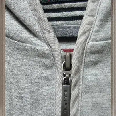 [BUNJANG] Beanpole Striped Color-Block Sweatshirt Hoodie Jacket Size 105 / 빈폴 줄무늬배색 맨투맨 후드집업자켓 택105