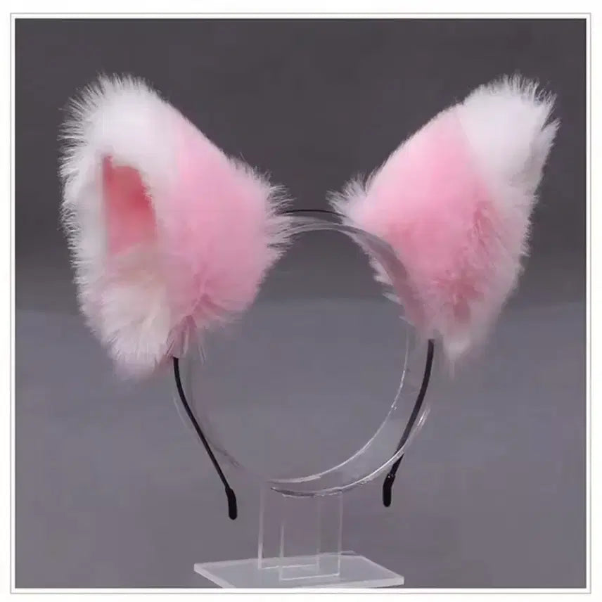 [BUNJANG] Pink Cat Ear Headband Cosplay / 핑크 고양이 귀 머리띠 코스프레