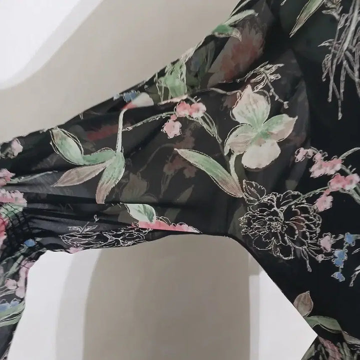 [BUNJANG] LYNN Print Long Dress / LYNN 린 프린트 롱 원피스