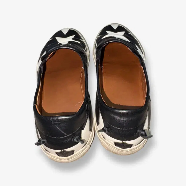 [BUNJANG] Givenchy Black Leather Star Slip-On Sneakers / [36] Givenchy Street Skate Star Slip on
