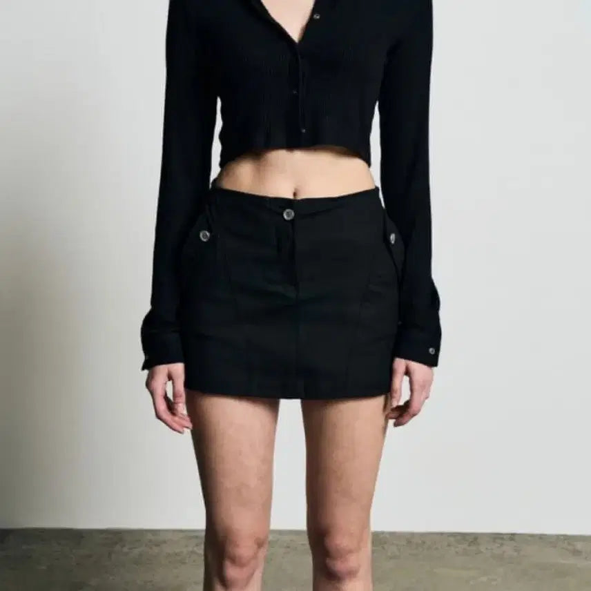 [BUNJANG] Bohemse Cotton Pocket Mini Skirt M / 보헴서 코튼 포켓 미니스커트 M