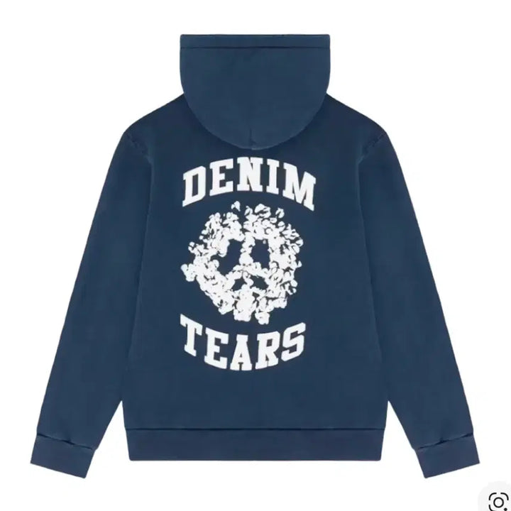 [BUNJANG] Denim Tears Navy Hoodie / 데님 티어스 후드 네이비