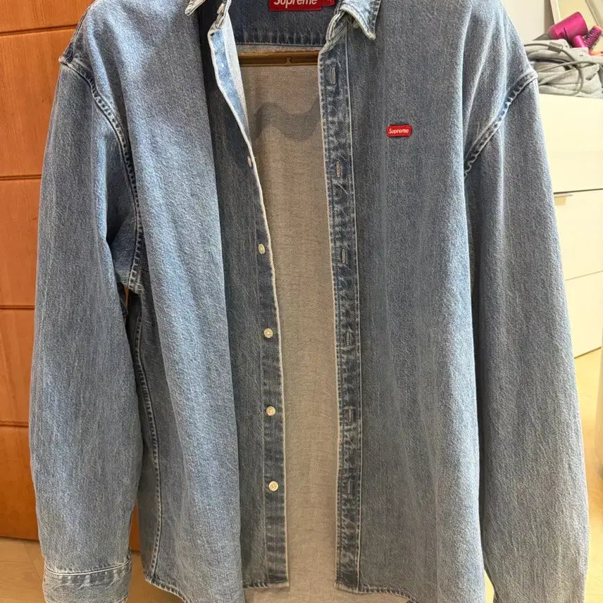 [BUNJANG] Supreme Small Box Denim Wash Shirt Indigo XL / 슈프림 스몰박스 데님 워시 셔츠 인디고 XL사이즈