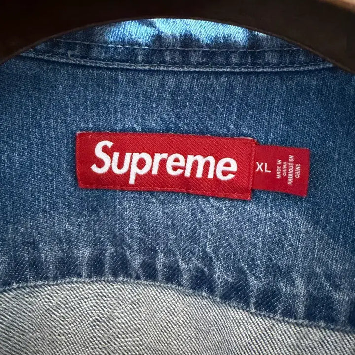 [BUNJANG] Supreme Small Box Denim Wash Shirt Indigo XL / 슈프림 스몰박스 데님 워시 셔츠 인디고 XL사이즈