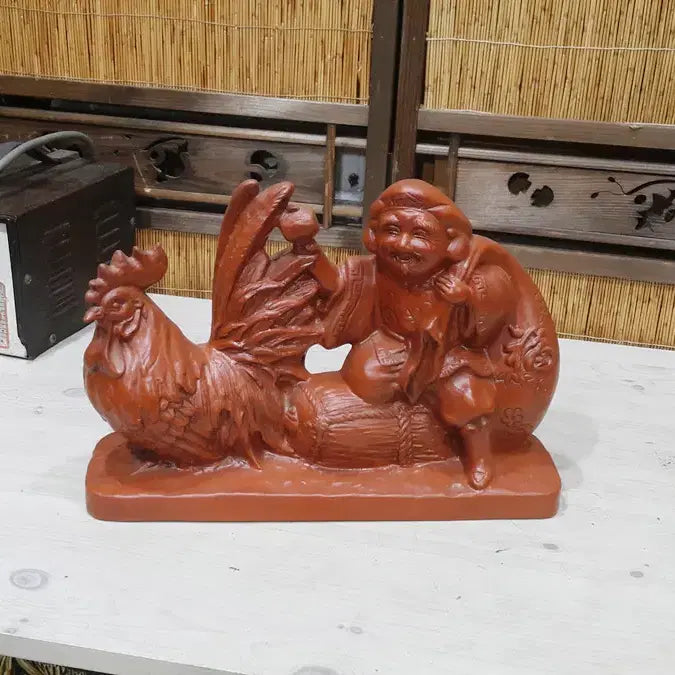 [BUNJANG] Japanese Pottery Rooster Figurine / 일본 자사 복신과 수탉