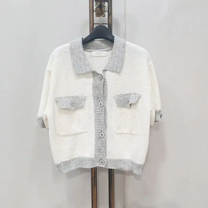 [SOLD OUT] (kk69671)이엔씨 ENC 반팔 크롭 자켓 55-66