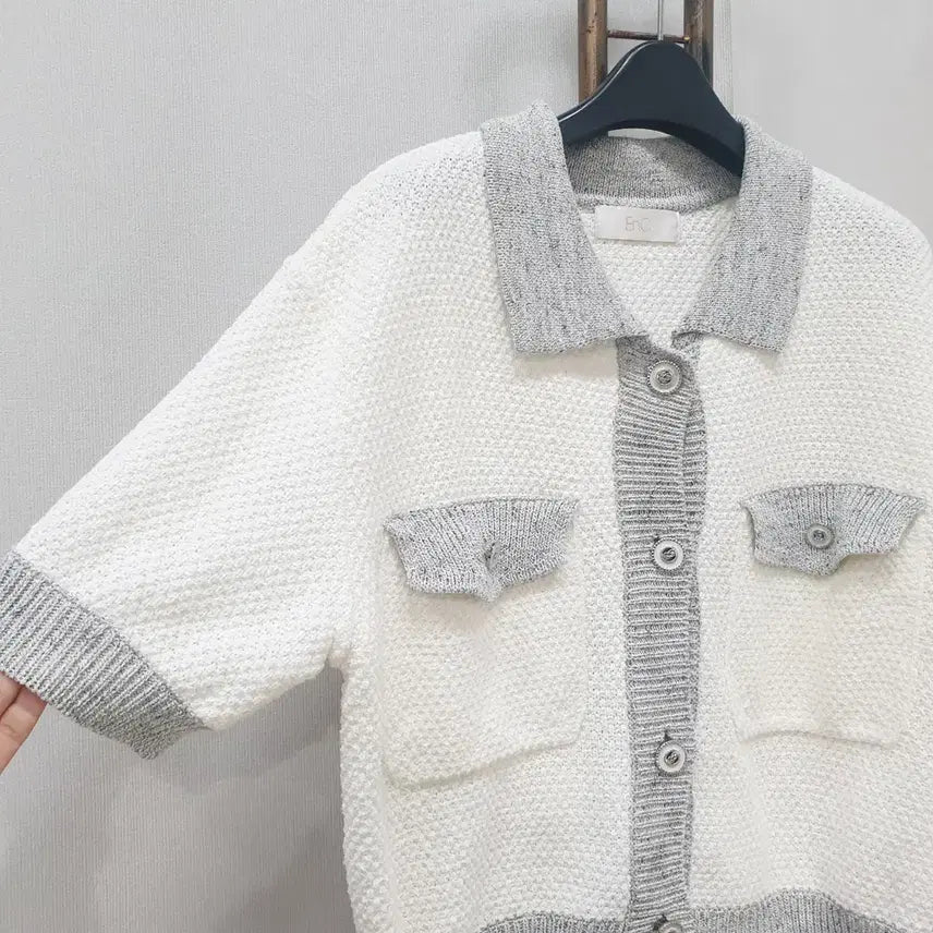 [SOLD OUT] (kk69671)이엔씨 ENC 반팔 크롭 자켓 55-66