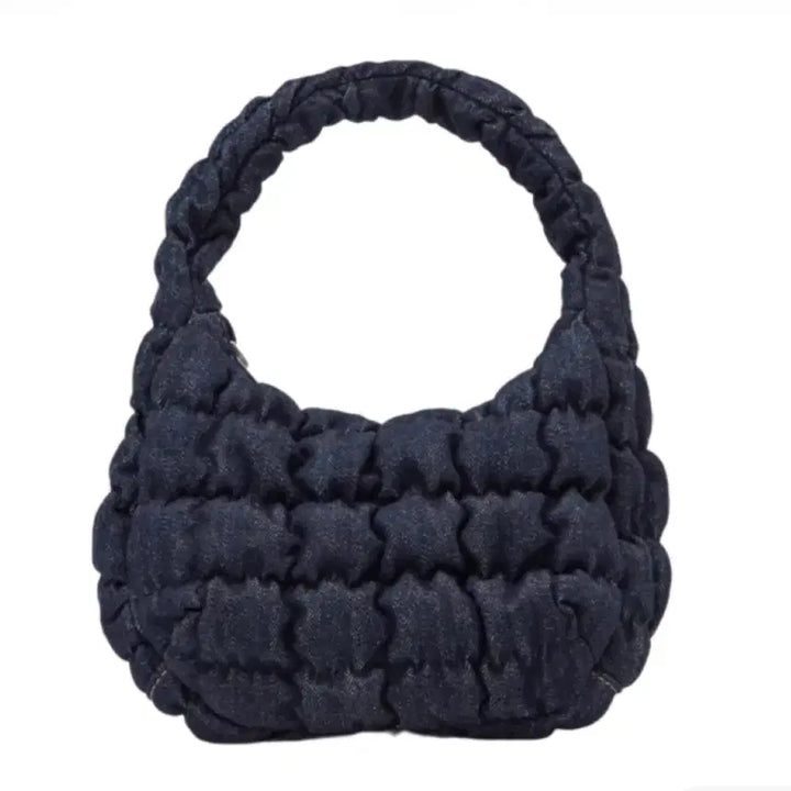 [BUNJANG] COS Quilted Micro Bag Dark Blue Denim / 코스 퀼티드 마이크로백 다크 블루 데님