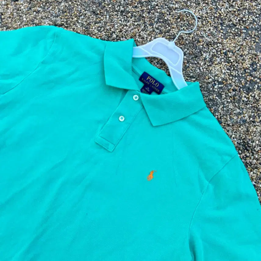 [BUNJANG] Polo Green Collar T-shirt / 폴로 그린 카라티