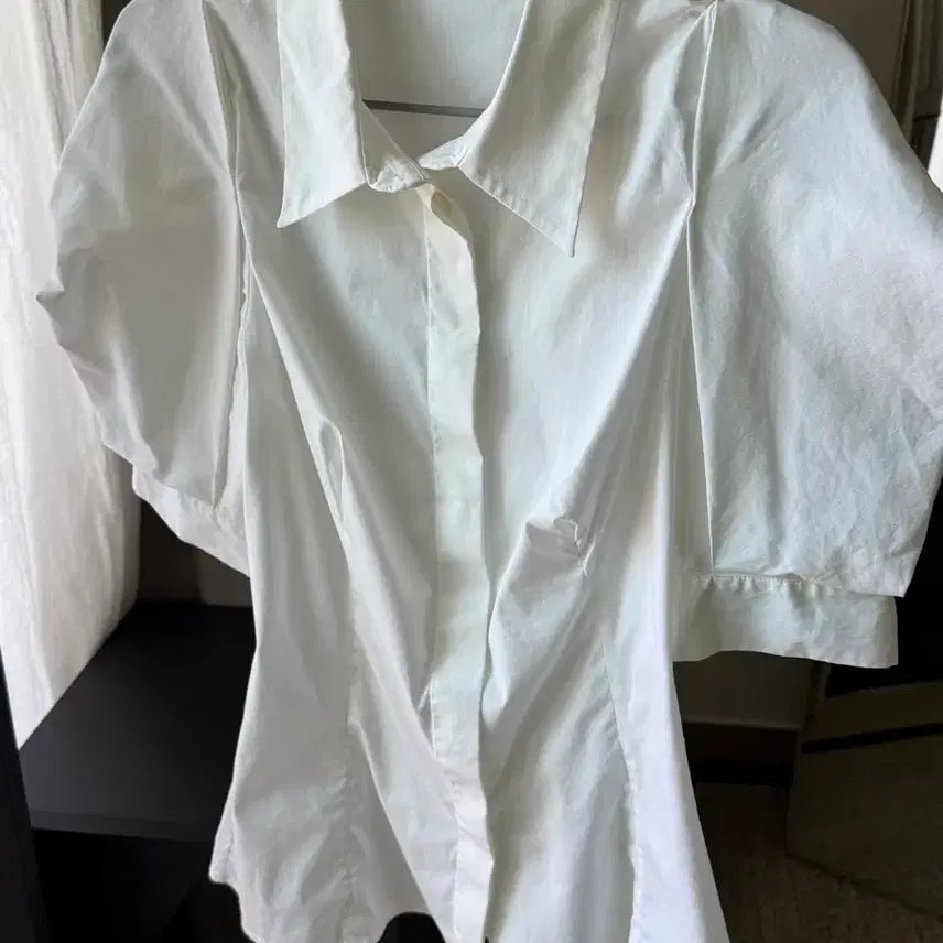 [BUNJANG] Prada Curved Puff Blouse / 프라다 커브드 퍼프 블라우스