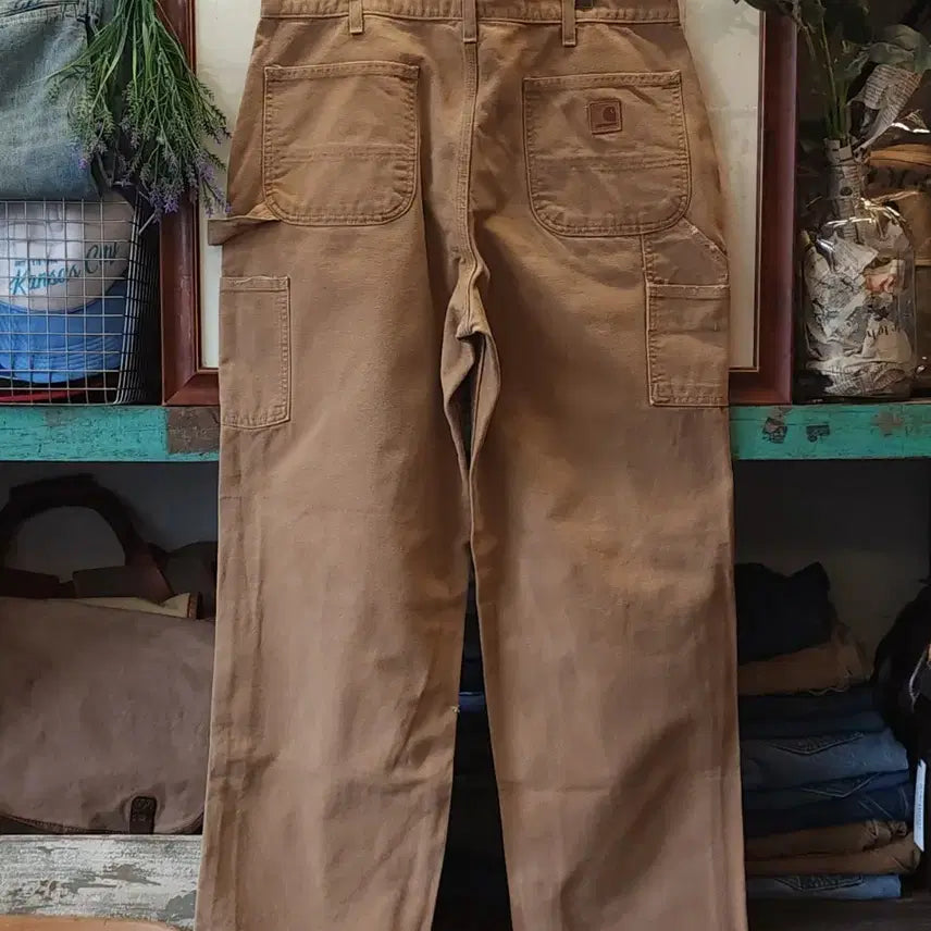 [BUNJANG] Carhartt Single Knee Carpenter Work Pants Brown Duck Canvas 36x34 / 칼하트 싱글니 카펜터 워크팬츠 브라운 덕캔버스 36x34