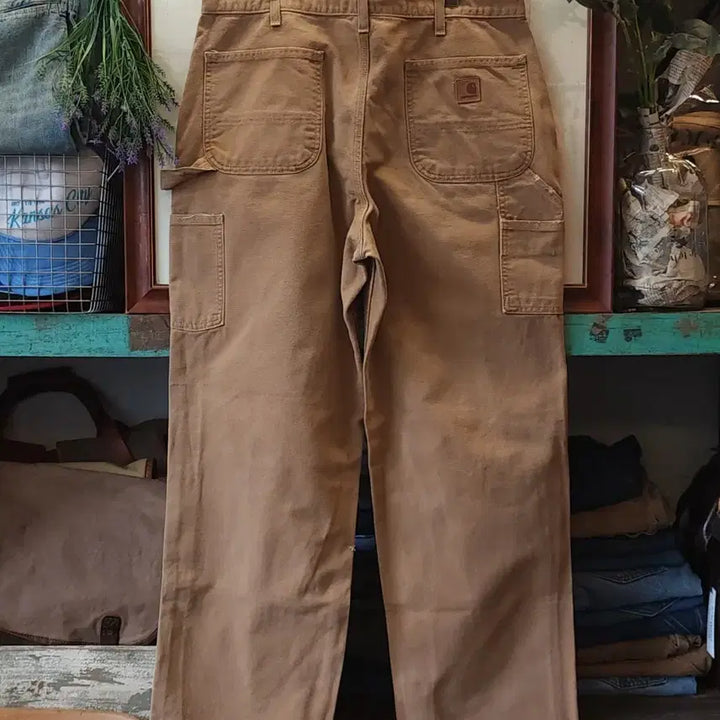 [BUNJANG] Carhartt Single Knee Carpenter Work Pants Brown Duck Canvas 36x34 / 칼하트 싱글니 카펜터 워크팬츠 브라운 덕캔버스 36x34