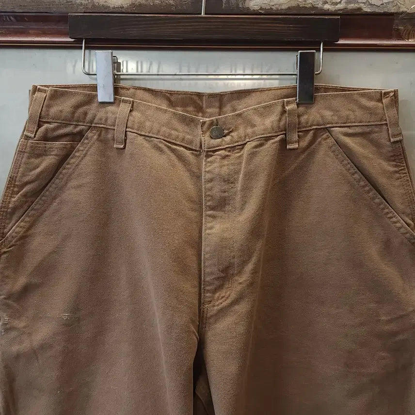 [BUNJANG] Carhartt Single Knee Carpenter Work Pants Brown Duck Canvas 36x34 / 칼하트 싱글니 카펜터 워크팬츠 브라운 덕캔버스 36x34