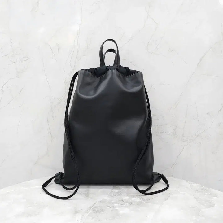[BUNJANG] Gucci Ghost Yellow Painted Leather Drawstring Backpack 474193 / 구찌 고스트 옐로우 페인팅 레더 드로우스트링 백팩 474210