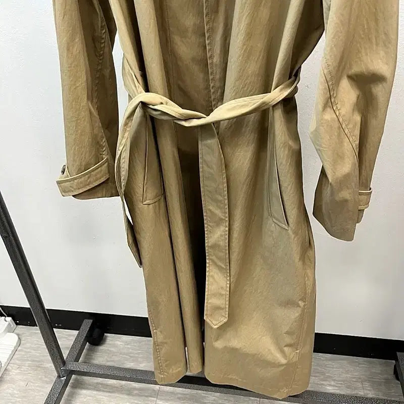 [BUNJANG] Time Italy Trench Coat Cotton Nylon / 여) 타임 이태리 트렌치코트