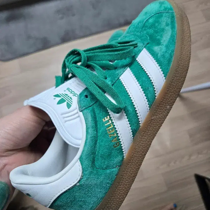 [BUNJANG] Adidas Gazelle Green Suede Sneakers US 7 / 아디다스 가젤 그린 스웨이드 운동화 250