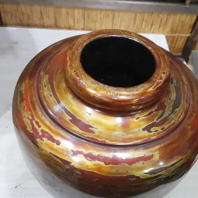 [BUNJANG] 1950s Artist Wooden Vase / 1950 일본 예술 나무 화병