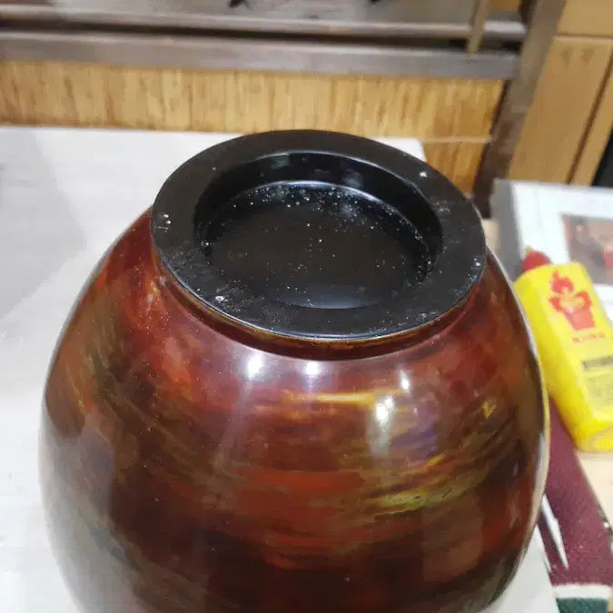 [BUNJANG] 1950s Artist Wooden Vase / 1950 일본 예술 나무 화병