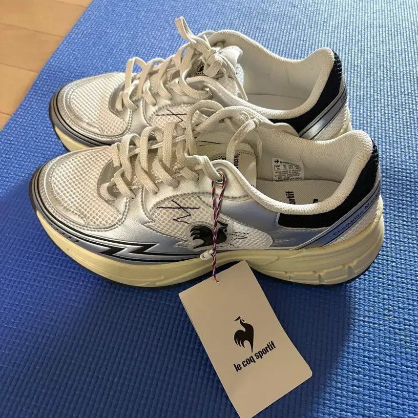 [BUNJANG] Le Coq Sportif Sneakers Silver Mesh 255mm / 르꼬끄 스포르티브 운동화 255mm