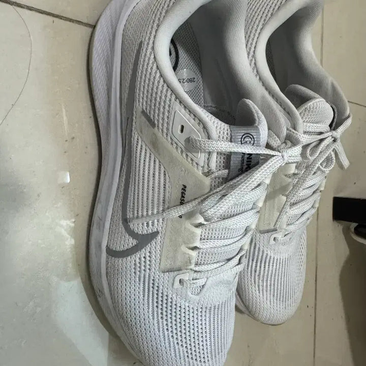 [BUNJANG] Nike Pegasus 40 White 280mm Running Shoes / 나이키 페가수스 40 흰색 280mm