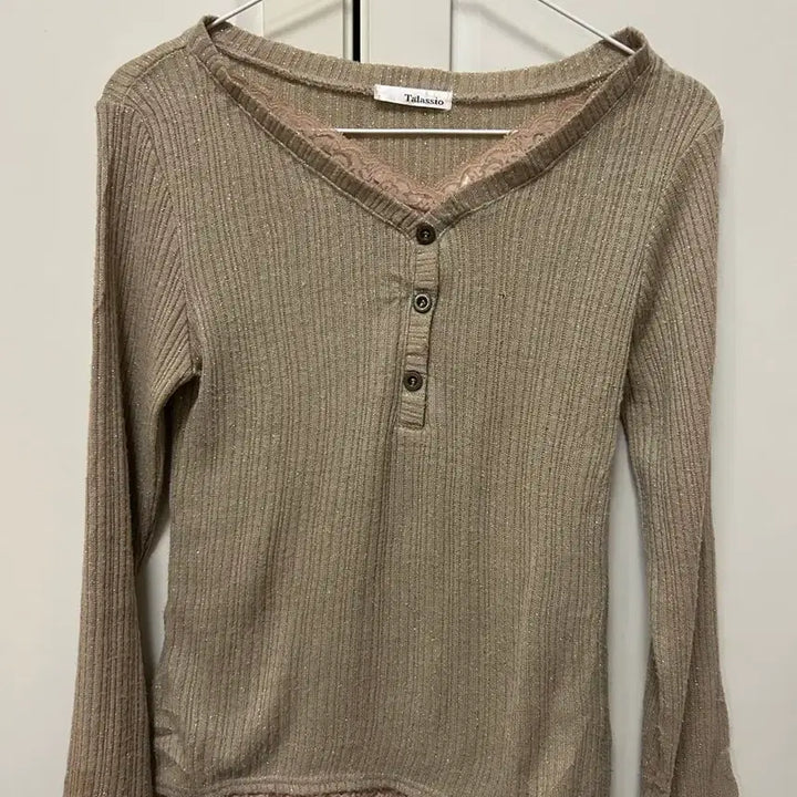 [BUNJANG] Vintage Lace Long Sleeve Top / 갸루 빈티지 레이스긴팔티