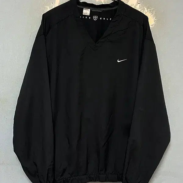 [BUNJANG] Nike 00s Black Half-Zip Windbreaker Warm-up Jacket XL / NIKE 나이키 골프 00s 반집업 블랙 바람막이 웜업 춘추 XL 105