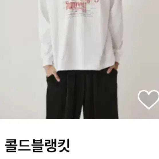 [BUNJANG] Cold Blanket Printing T-Shirt White / [새상품]콜드블랭킷 프린팅 티셔츠 화이트