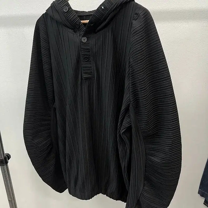 [BUNJANG] Kims Apparel Pleats Oversized Hoodie / 여) 킴스어패럴 플리츠 오버 후드