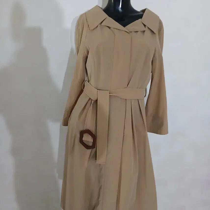 [BUNJANG] Jigott Belted Spandex Dress / 지고트 스판 벨티드 원피스