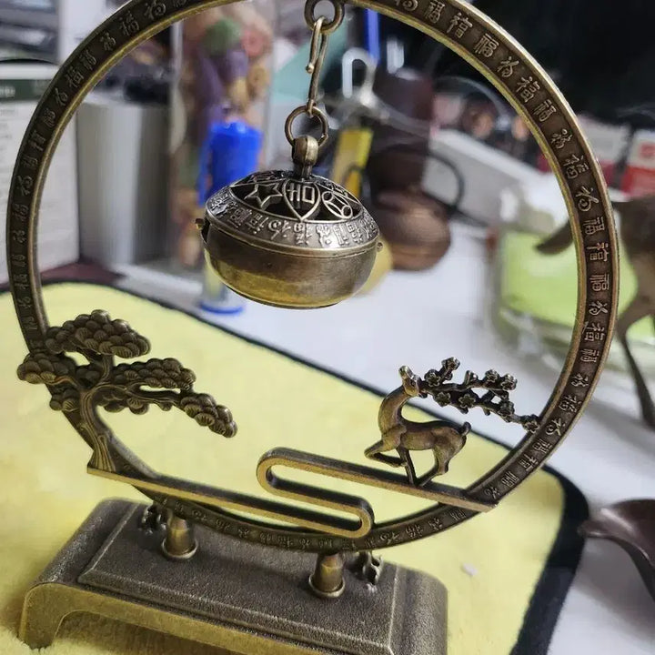 [BUNJANG] Antique Deer Incense Burner Stand Ornament / 엔틱 사슴 향로 받침대 장식품