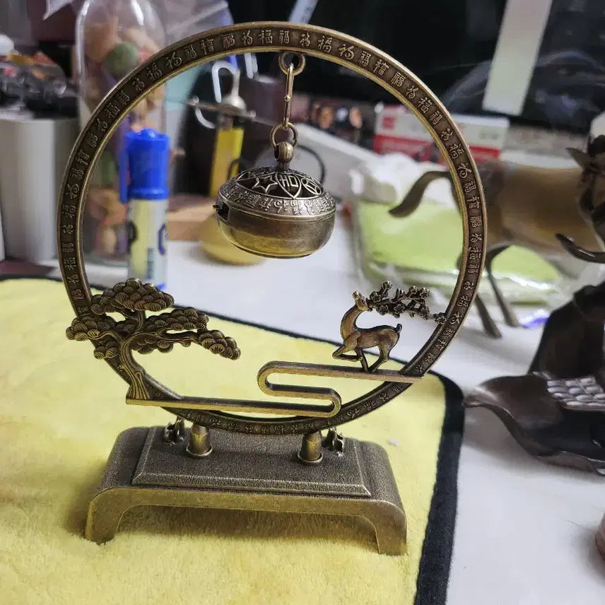 [BUNJANG] Antique Deer Incense Burner Stand Ornament / 엔틱 사슴 향로 받침대 장식품