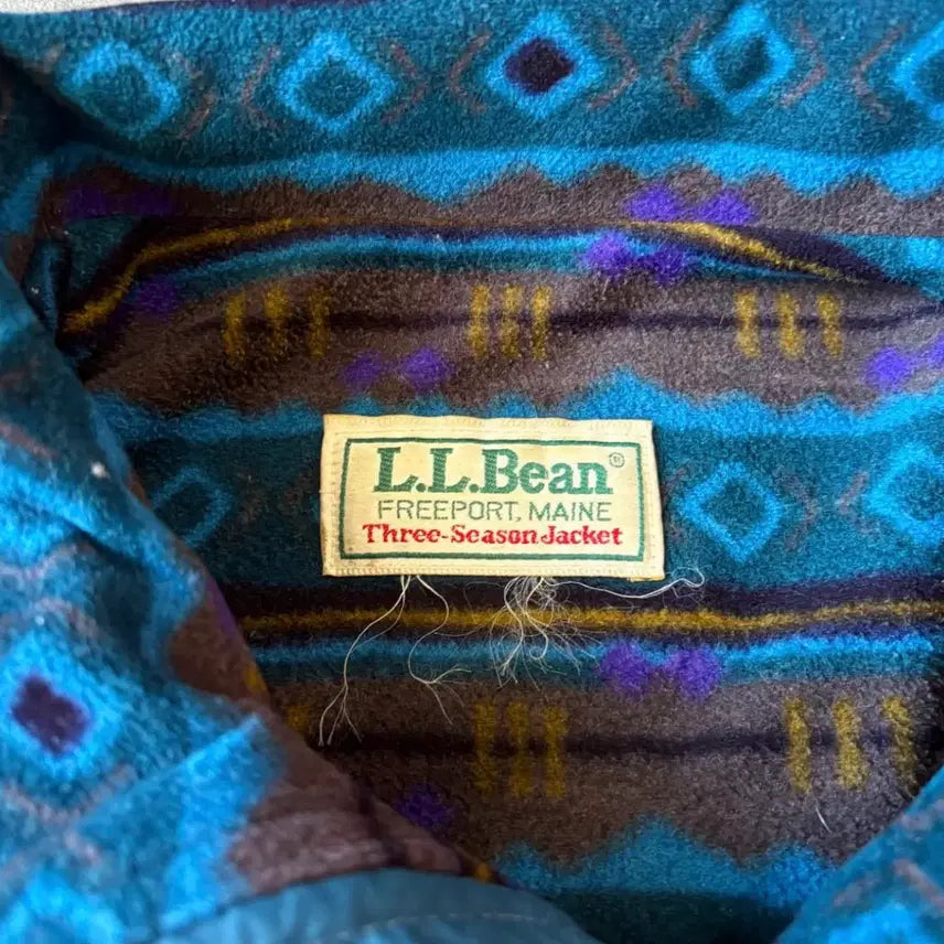 [BUNJANG] L.L.Bean Aztec Blue Three-Season Jacket (1990s Production) / 90년대 생산 엘엘빈 아즈텍 블루 쓰리시즌 자켓