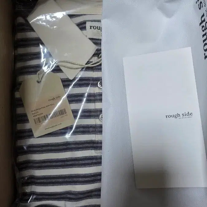 [SOLD OUT] 러프사이드 멀티 스트라이프 폴로 에크루