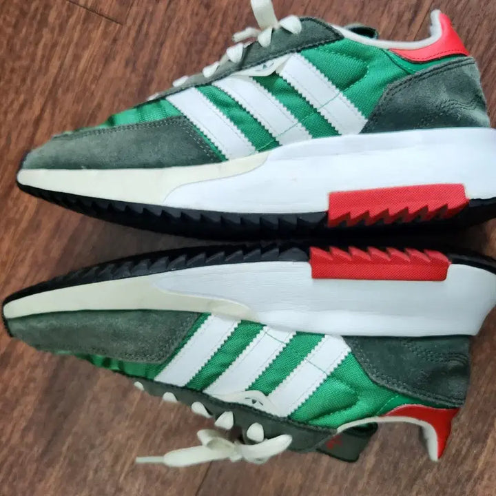 [BUNJANG] Adidas Retropy F2 Sneakers Green/Red / 아디다스 레트로피 F2 그린/레드 빈티지 무드 운동화 250~255