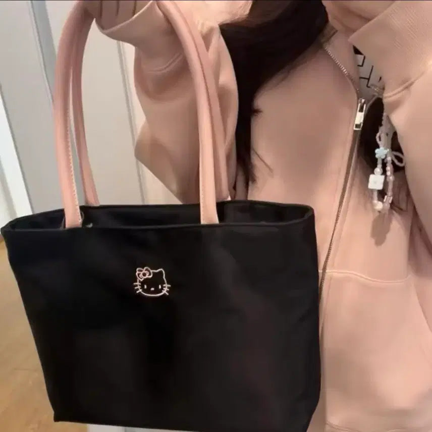 [BUNJANG] Hello Kitty Black Tote Bag / 헬로키티 블랙 토트백 가방 (새상품)