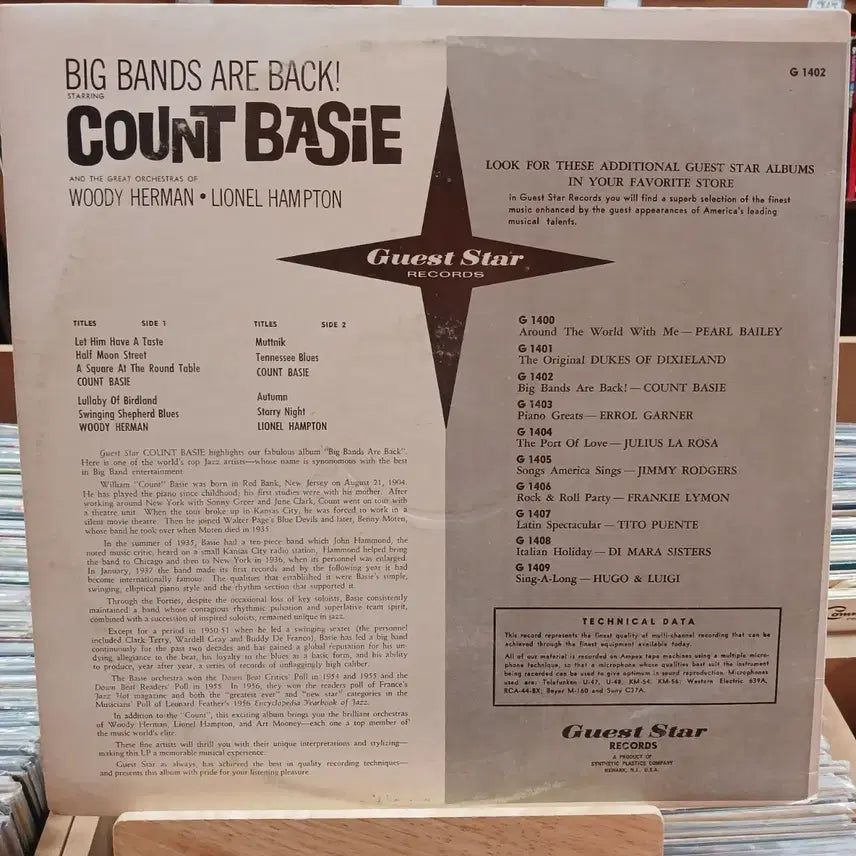 [BUNJANG] Count Basie Big Bands Are Back LP Vinyl Record / 빈티지 재즈 카운트 베이시 Big Bands Are Back LP 할인