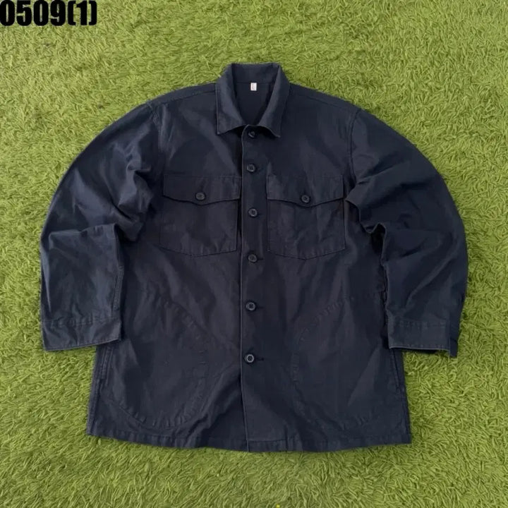 [BUNJANG] Home Grown Supply Navy Cotton Shirt Jacket L / Home grown supply 네이비 면 셔츠 자켓 남방형 L