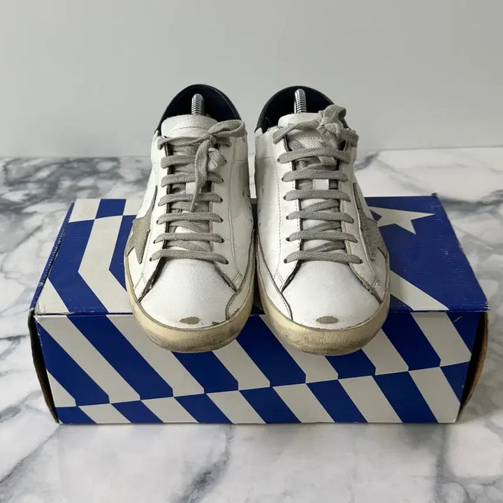 [BUNJANG] Golden Goose Superstar Navy Tab Sneakers Size 41 / [41] 골든구스 슈퍼스타 네이비탭 스니커즈