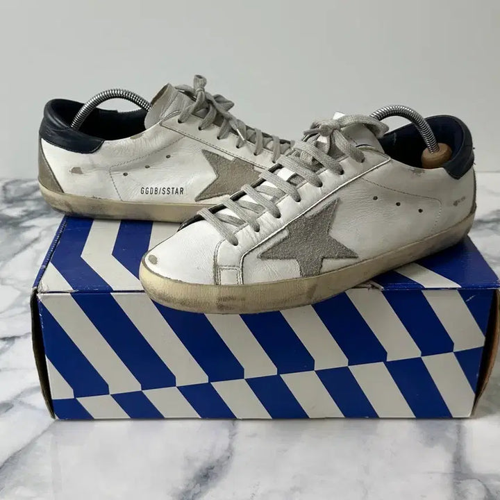 [BUNJANG] Golden Goose Superstar Navy Tab Sneakers Size 41 / [41] 골든구스 슈퍼스타 네이비탭 스니커즈