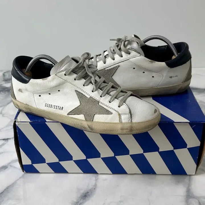 [BUNJANG] Golden Goose Superstar Navy Tab Sneakers Size 41 / [41] 골든구스 슈퍼스타 네이비탭 스니커즈