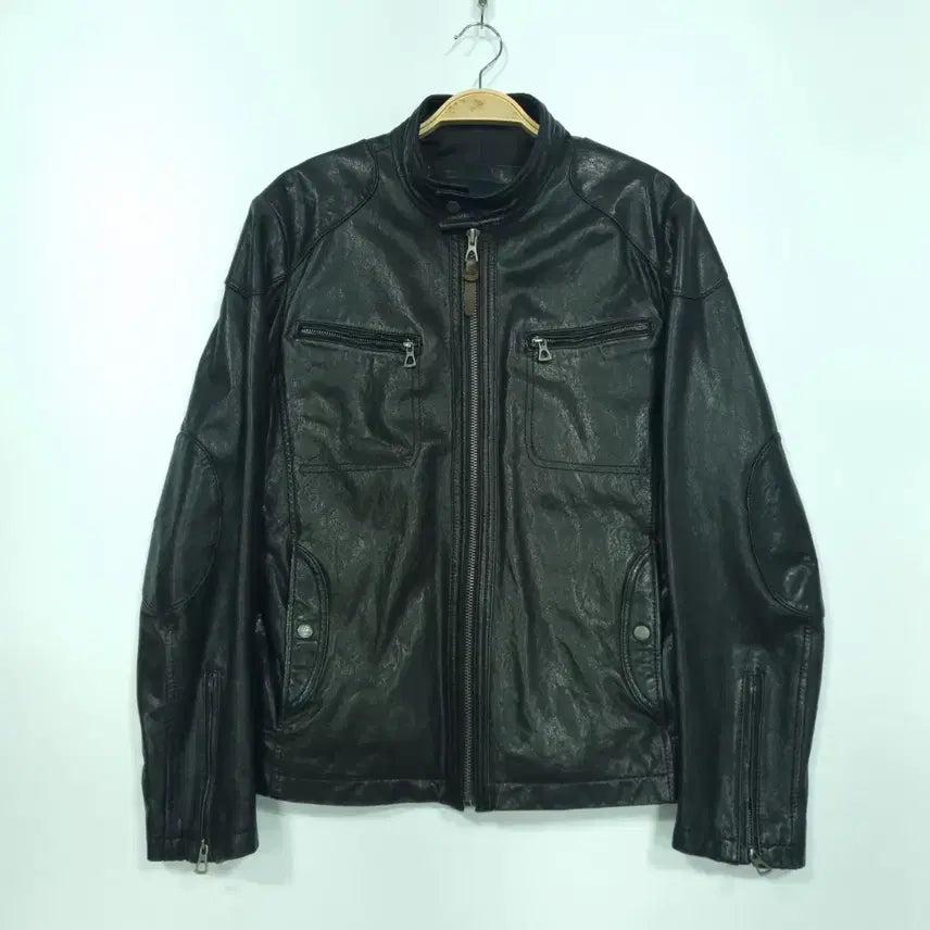 [BUNJANG] KC Series Lambskin Rider Leather Jacket / 시리즈 램스킨 라이더 가죽자켓 KC