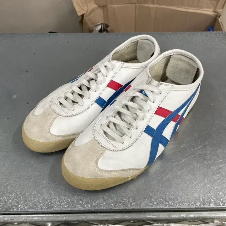 [BUNJANG] Onitsuka Tiger Mexico 66 White Blue 270 / 오니츠카타이거 멕시코 66 화이트 블루 270