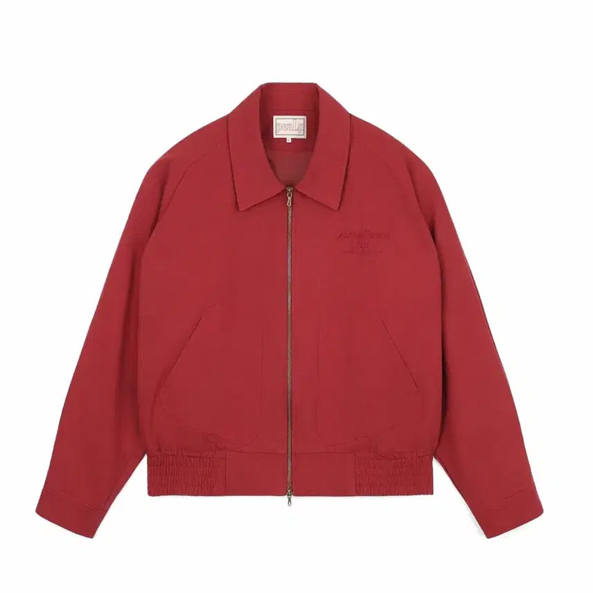 [BUNJANG] Pealp Deep Red Blouson Jacket / [새상품] Pealp 딥 레드 블루종 자켓